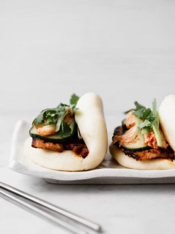 Spicy Korean Pork Belly Bao Bun